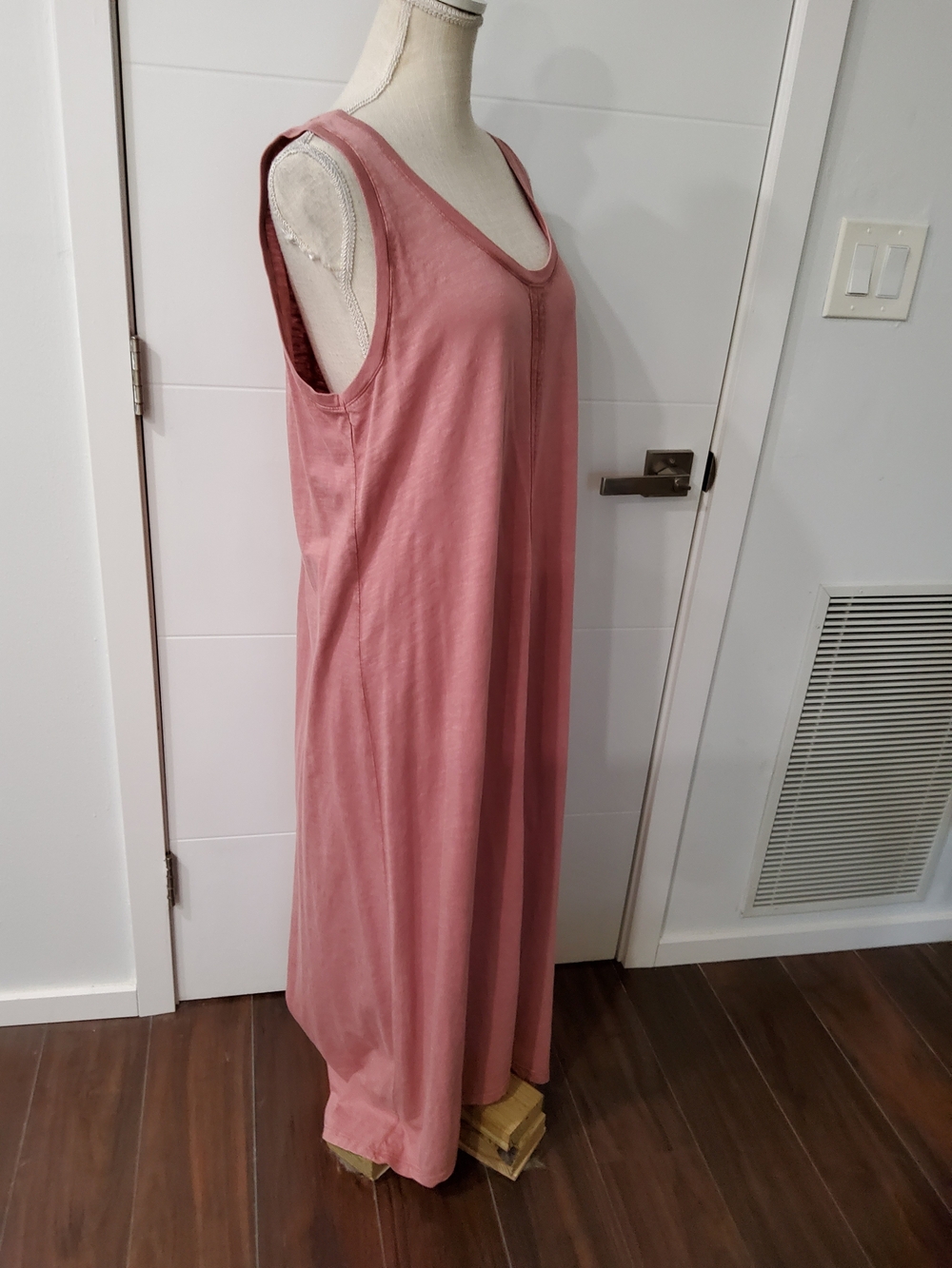Daily Practice Anthropologie Dusty Pink Sleeveless Midi Dress Size L - Picture 7 of 12